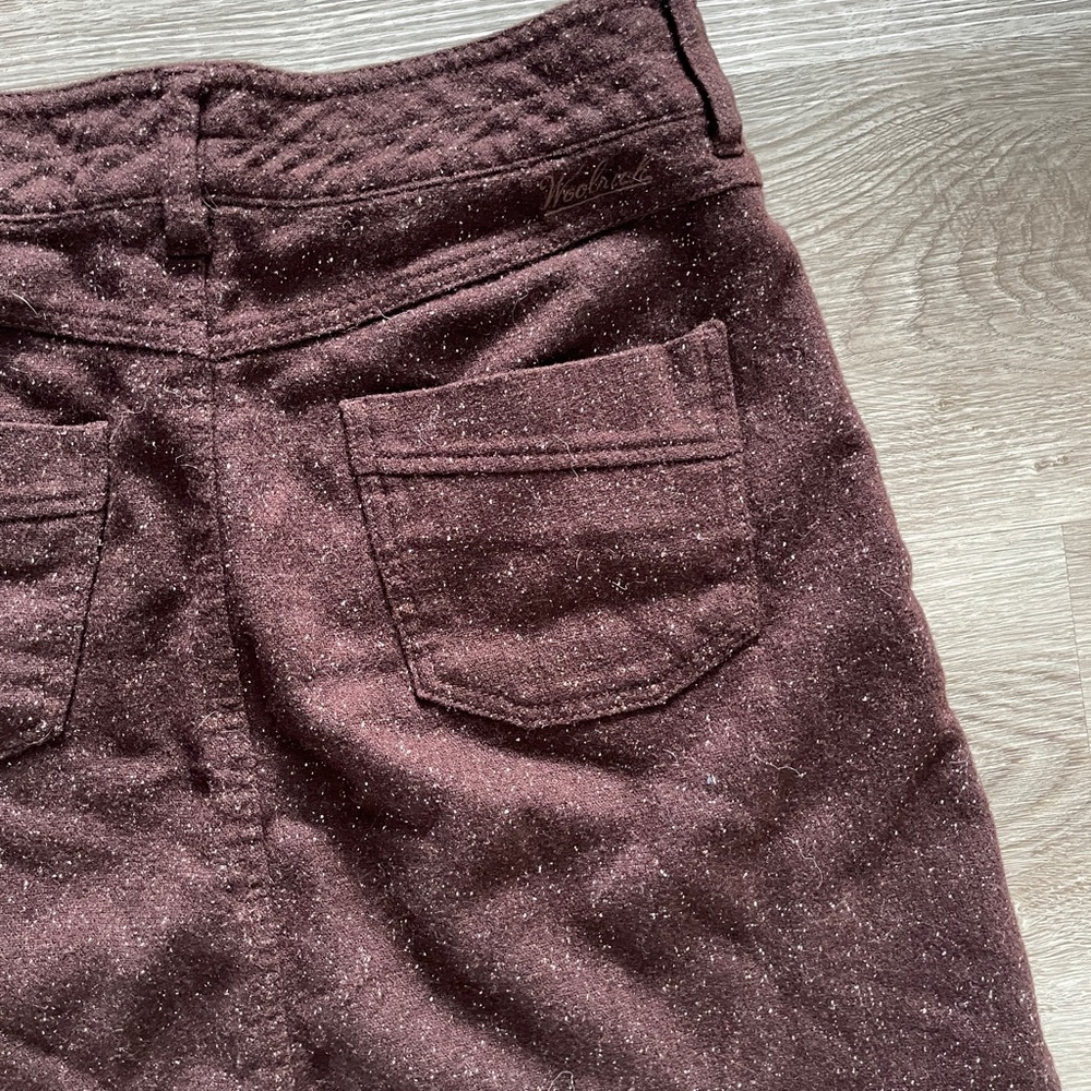 Woolrich Womens Skirt Sz 4 Brown Textured Wool Short Bottoms - Picture 8 of 11